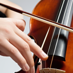 **Image Prompt:** Close-up of a cellist's hand demonstrating a relaxed and curved thumb position on the bow, highlighting the balance point. Soft, diffused lighting. Focus on the texture of the bow and the cellist's skin.